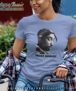 Vintage Tupac Trust Nobody Hip Hop Women TShirt