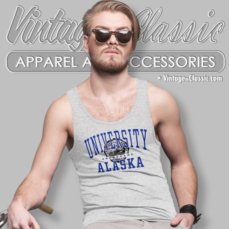 Vintage University Of Alaska Anchorage Tank Top Racerback Vintage University Of Alaska Anchorage Tank Top Racerback