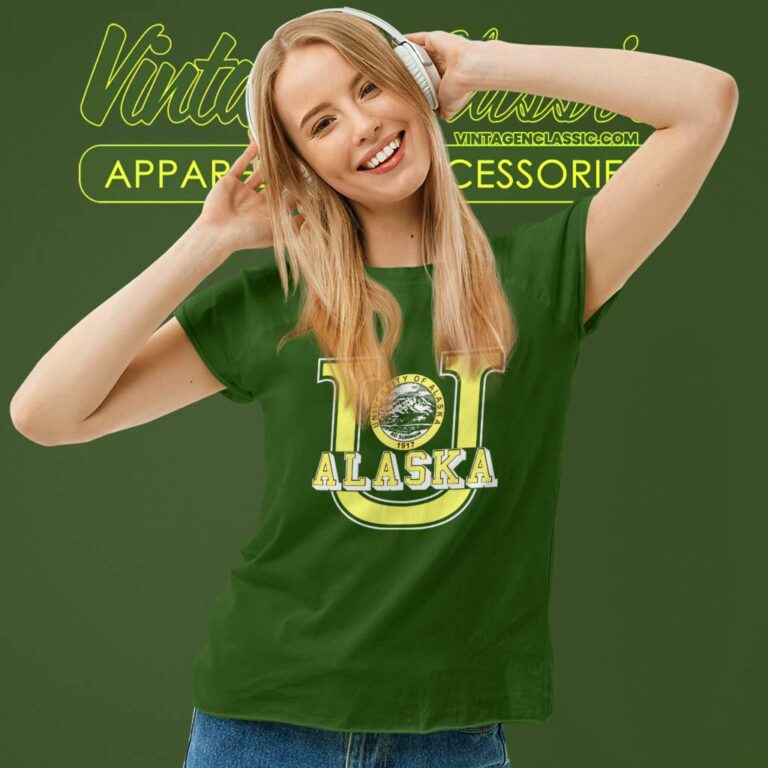 Vintage University Of Alaska Women TShirt Vintage University Of Alaska Women TShirt