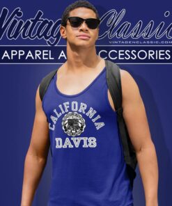 Vintage University Of California Davis Logo Tank Top Racerback