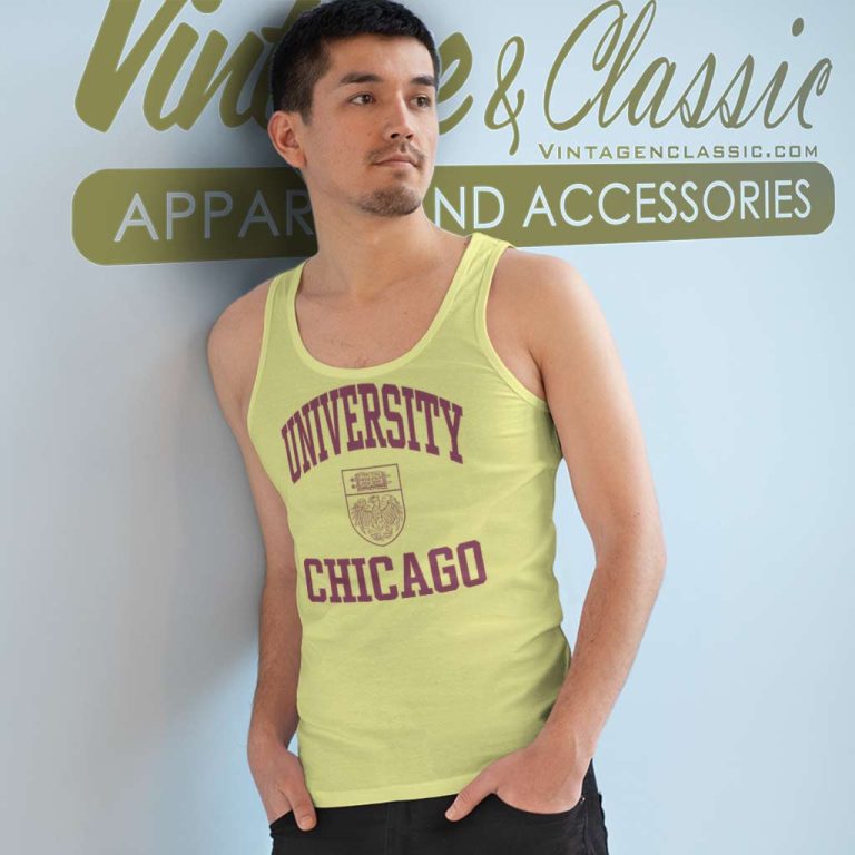 Vintage University Of Chicago Logo Tank Top Racerback Vintage University Of Chicago Logo Tank Top Racerback