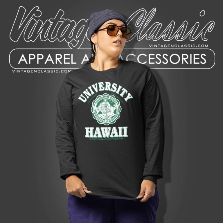 Vintage University Of Hawaii Logo Long Sleeve Tee Vintage University Of Hawaii Logo Long Sleeve Tee