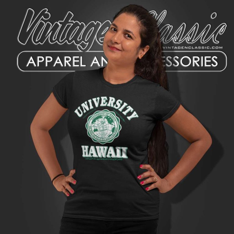 Vintage University Of Hawaii Logo Women TShirt Vintage University Of Hawaii Logo Women TShirt