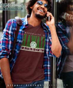 Vintage University Of Hawaii Rainbow Shirt 5 Vintage University Of Hawaii Rainbow V Neck TShirt