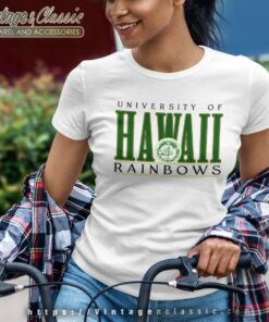Vintage University Of Hawaii Rainbow Shirt 6 Vintage University Of Hawaii Rainbow Women TShirt