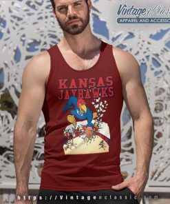 Vintage University Of Kansas Jayhawks Basketball Shirt 4 Vintage University Of Kansas Jayhawks Basketball Tank Top Racerback