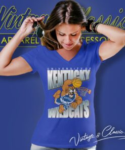 Vintage University Of Kentucky Wildcats V Neck TShirt