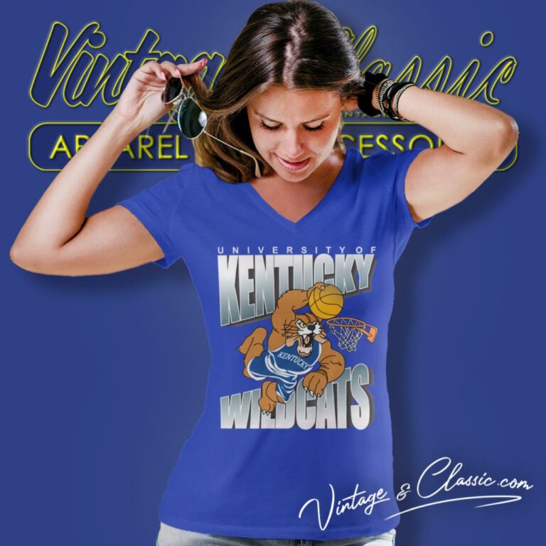Vintage University Of Kentucky Wildcats V Neck TShirt Vintage University Of Kentucky Wildcats V Neck TShirt