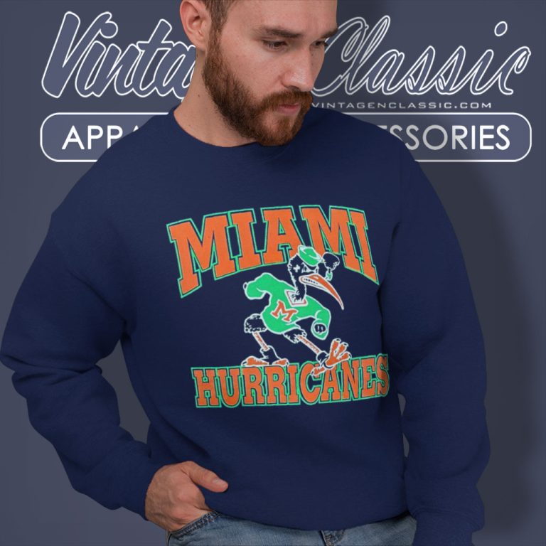 Vintage University Of Miami Hurricanes Sweatshirt Vintage University Of Miami Hurricanes Sweatshirt