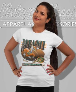 Vintage University Of Miami Hurricanes Shirt 6 Vintage University Of Miami Hurricanes Women TShirt