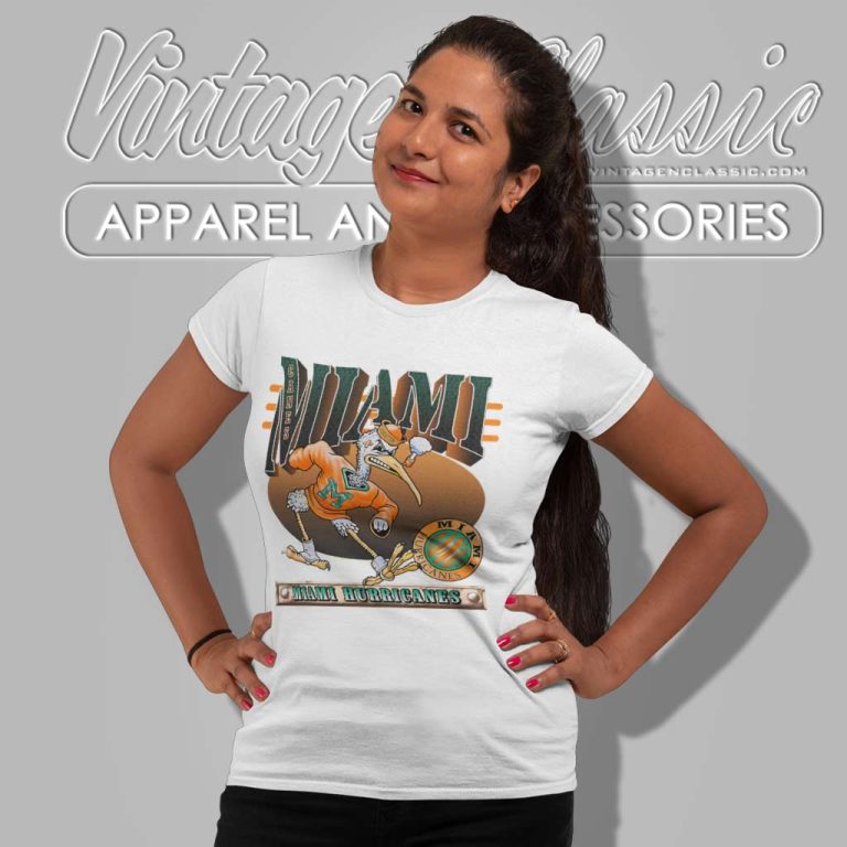 Vintage University Of Miami Hurricanes Women TShirt Vintage University Of Miami Hurricanes Women TShirt