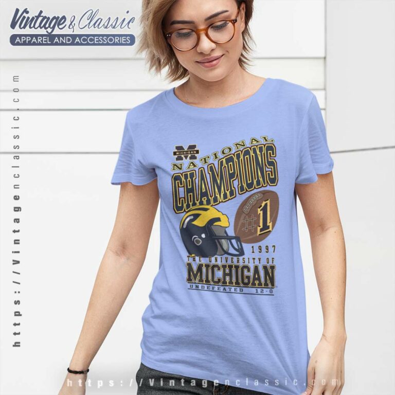 Vintage University Of Michigan Shirt National Champions Women TShirt Vintage University Of Michigan Shirt National Champions Women TShirt