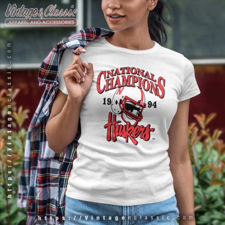 Vintage University Of Nebraska Huskers Football Women TShirt Vintage University Of Nebraska Huskers Football Women TShirt