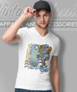 Vintage University Of North Carolina Tar Heels V Neck TShirt