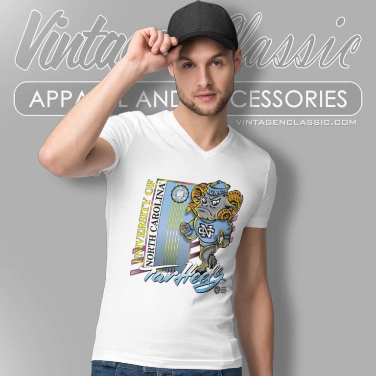 Vintage University Of North Carolina Tar Heels V Neck TShirt Vintage University Of North Carolina Tar Heels V Neck TShirt