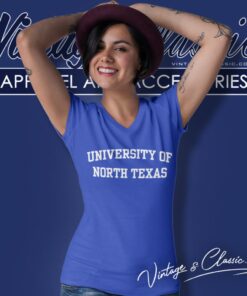 Vintage University Of North Texas V Neck TShirt
