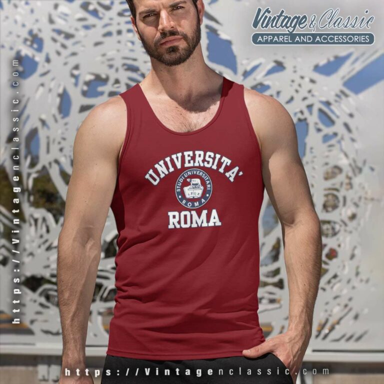 Vintage University Of Roma Sapienza Tank Top Racerback Vintage University Of Roma Sapienza Tank Top Racerback