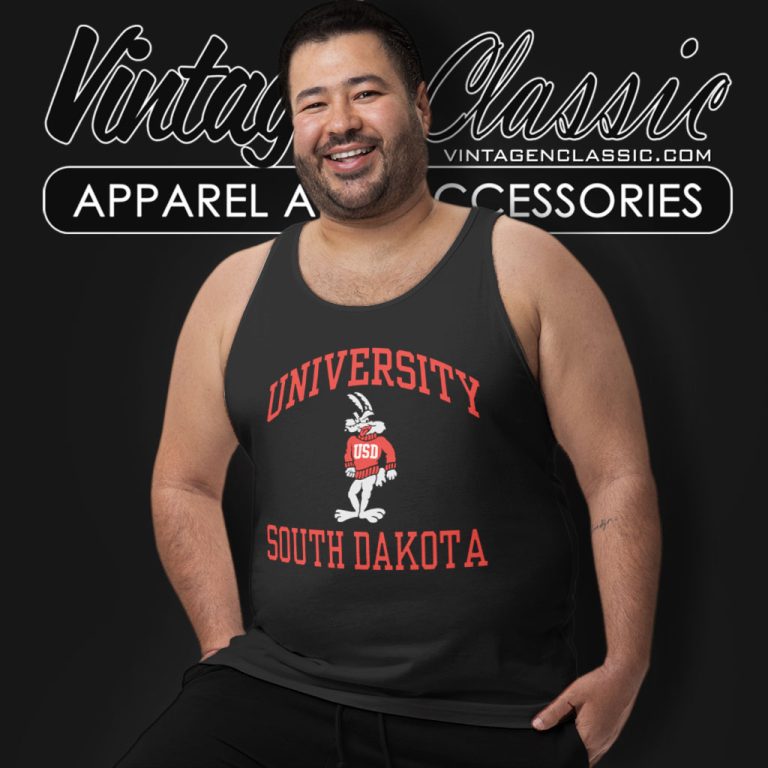 Vintage University Of South Dakota Wiley Coyote Tank Top Racerback Vintage University Of South Dakota Wiley Coyote Tank Top Racerback