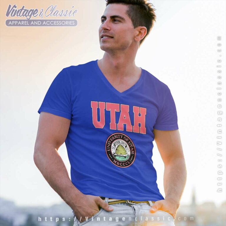 Vintage University Of Utah V Neck TShirt Vintage University Of Utah V Neck TShirt