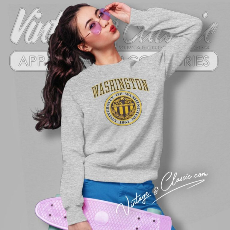 Vintage University Of Washington Logo Sweatshirt Vintage University Of Washington Logo Sweatshirt