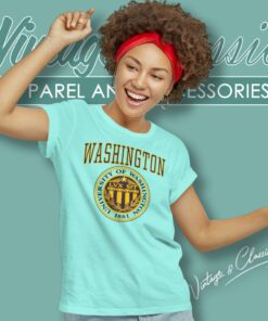 Vintage University Of Washington Logo Women T Shirt