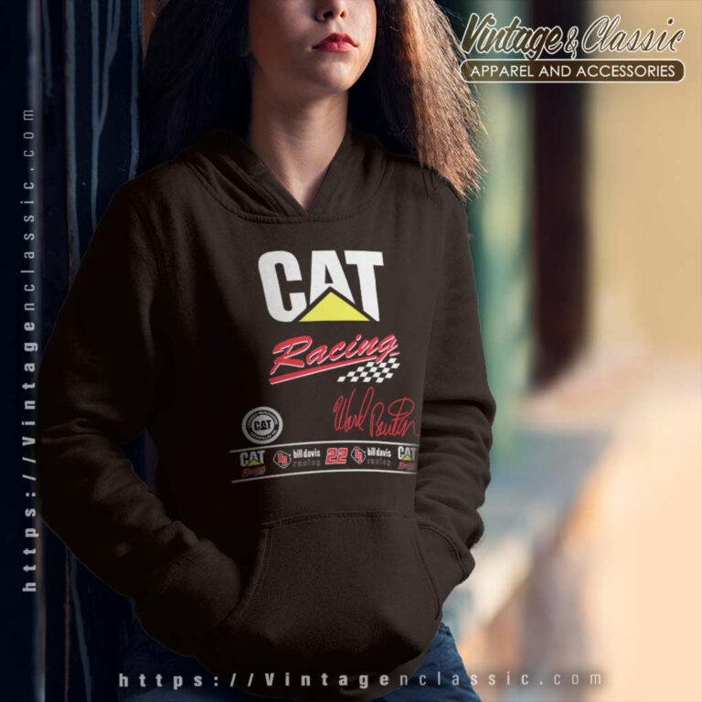 Vintage Ward Burton 22 Cat Dodge Nascar Hoodie Vintage Ward Burton 22 Cat Dodge Nascar Hoodie