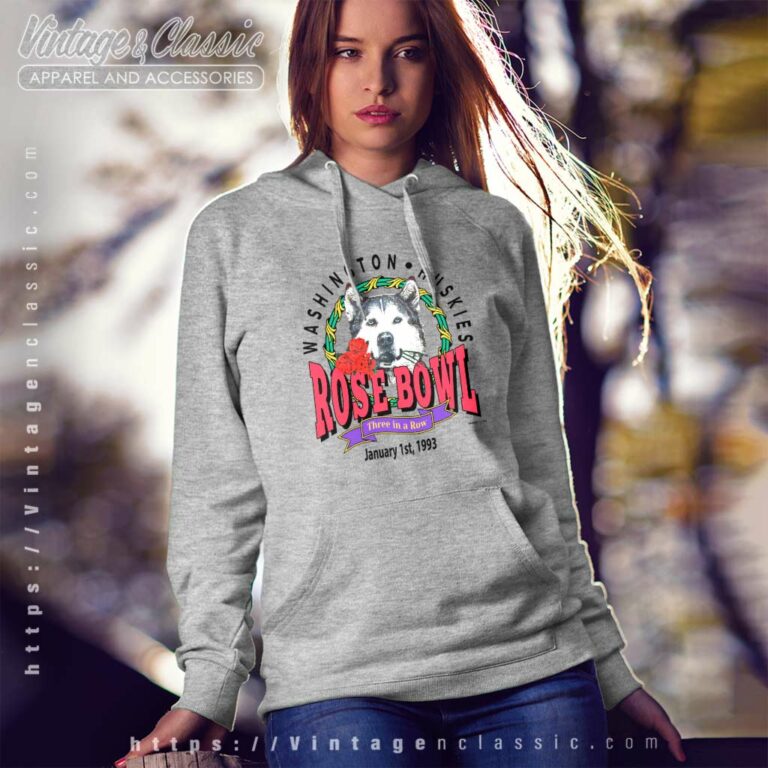 Vintage Washington Huskies 90s Rose Bowl Hoodie Vintage Washington Huskies 90s Rose Bowl Hoodie