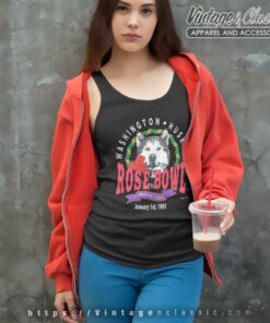 Vintage Washington Huskies 90s Rose Bowl Tank Top Racerback