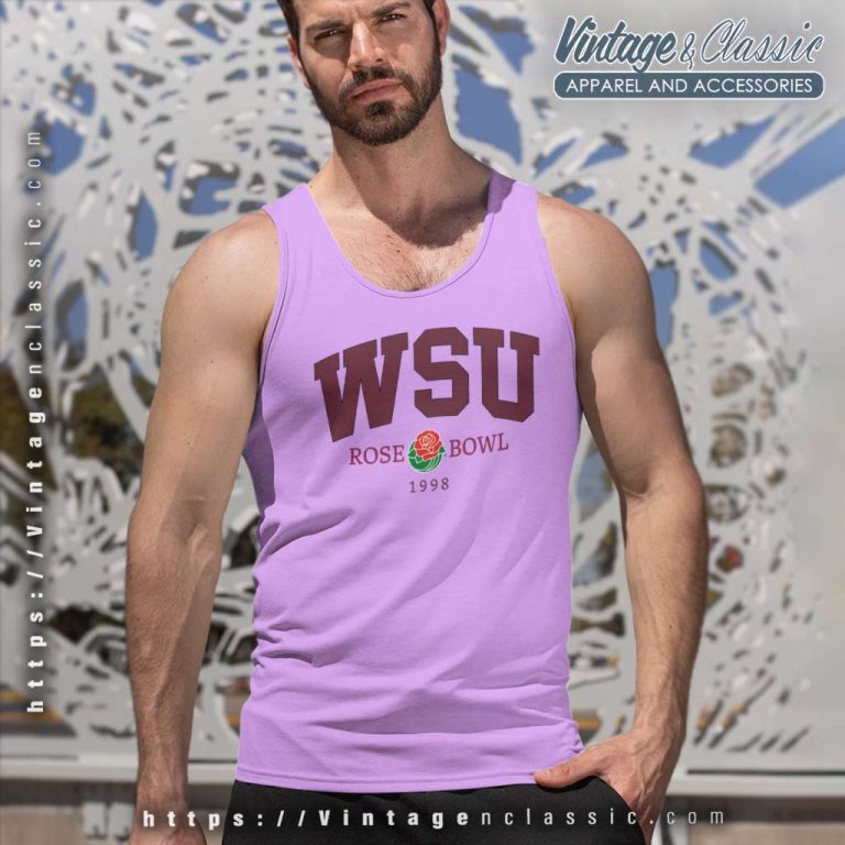 Vintage Wsu Washington State University Rose Bowl Tank Top Racerback Vintage Wsu Washington State University Rose Bowl Tank Top Racerback
