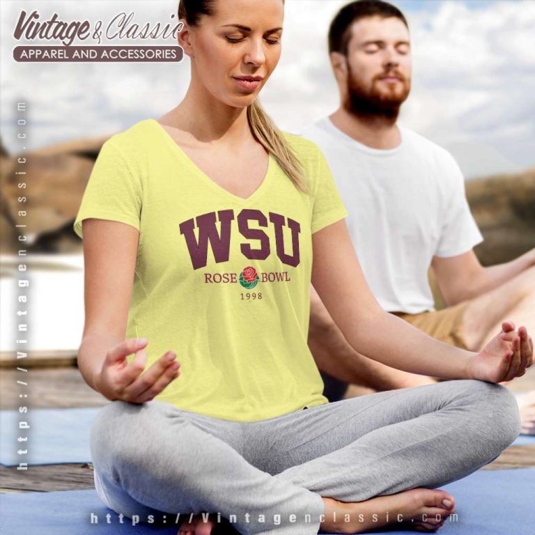 Vintage Wsu Washington State University Rose Bowl V Neck TShirt Vintage Wsu Washington State University Rose Bowl V Neck TShirt