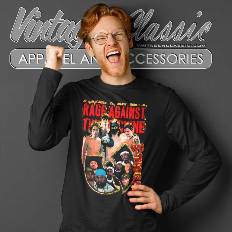 Vintage Wu Tang Clan Rage Against The Machine Long Sleeve Tee Vintage Wu Tang Clan Rage Against The Machine Long Sleeve Tee