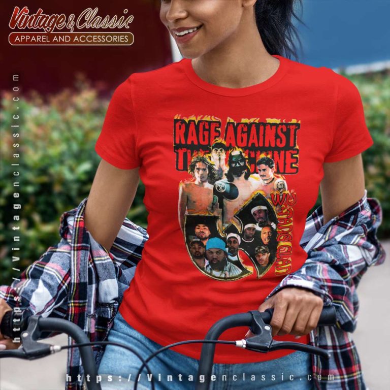 Vintage Wu Tang Clan Rage Against The Machine Women TShirt Vintage Wu Tang Clan Rage Against The Machine Women TShirt