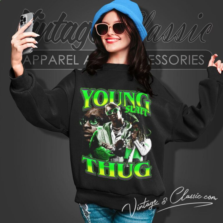 Vintage Young Thug Graphic Sweatshirt Vintage Young Thug Graphic Sweatshirt