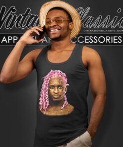 Vintage Young Thug Pink Hair Tank Top Racerback