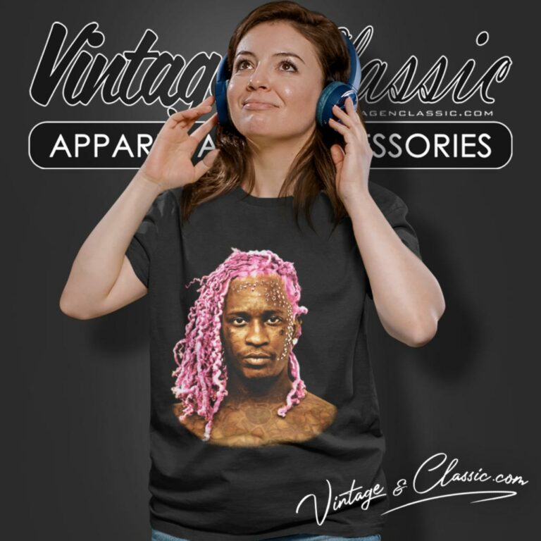 Vintage Young Thug Pink Hair Women T Shirt Vintage Young Thug Pink Hair Women T Shirt