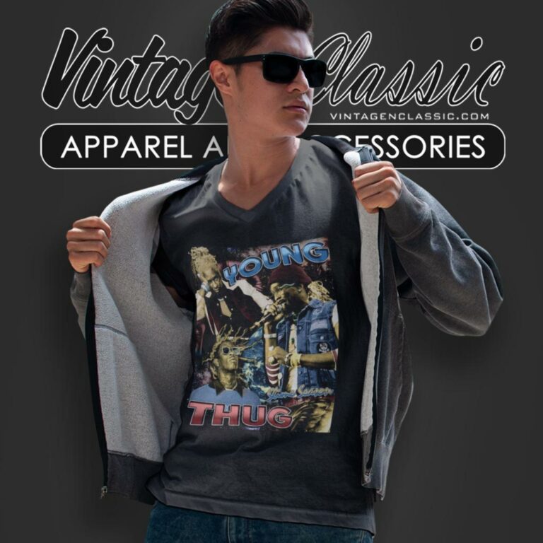 Vintage Young Thug Slime Season V Neck TShirt Vintage Young Thug Slime Season V Neck TShirt