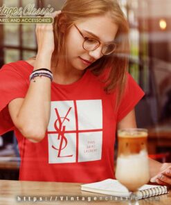 Vintage Yves Saint Laurent Spellout Shirt 6 Vintage Yves Saint Laurent Spellout Women TShirt