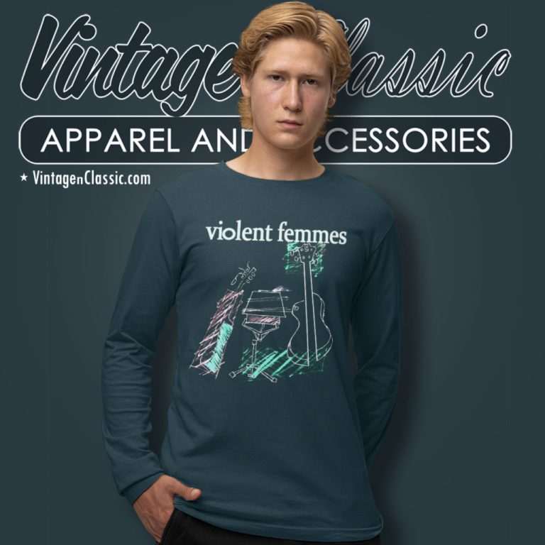 Violent Femmes 1989 Black Tour Concert Long Sleeve Tee Violent Femmes 1989 Black Tour Concert Long Sleeve Tee