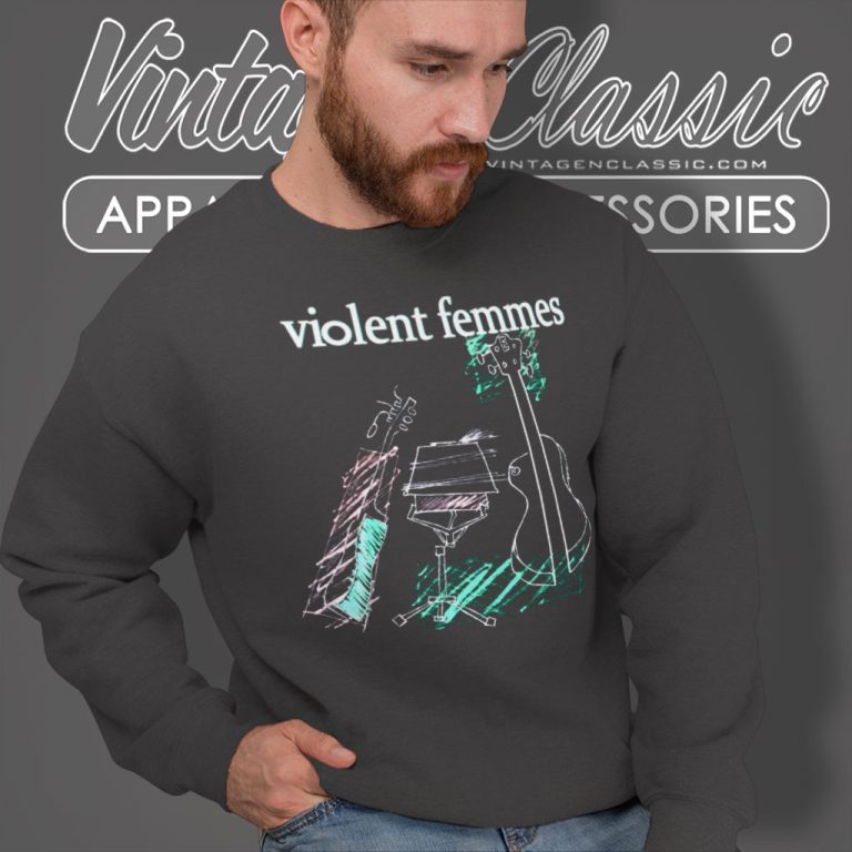Violent Femmes 1989 Black Tour Concert Sweatshirt Violent Femmes 1989 Black Tour Concert Sweatshirt