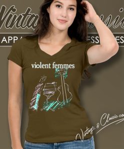 Violent Femmes 1989 Black Tour Concert Shirt 6 Violent Femmes 1989 Black Tour Concert V Neck TShirt