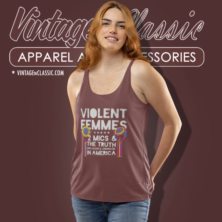 Violent Femmes 2 Mics And The Truth Tank Top Racerback Violent Femmes 2 Mics And The Truth Tank Top Racerback