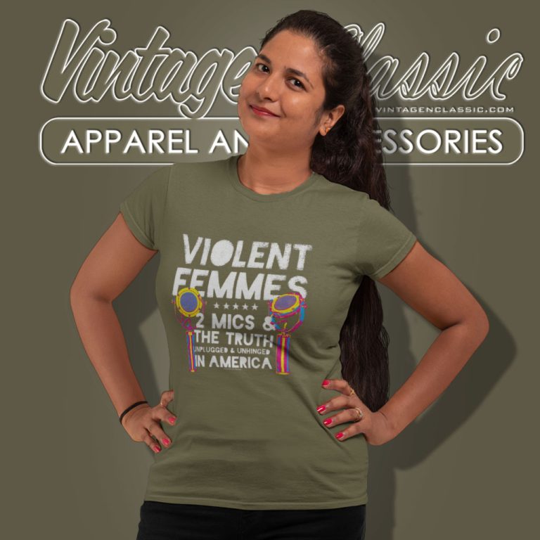 Violent Femmes 2 Mics And The Truth Women T Shirt Violent Femmes 2 Mics And The Truth Women T Shirt