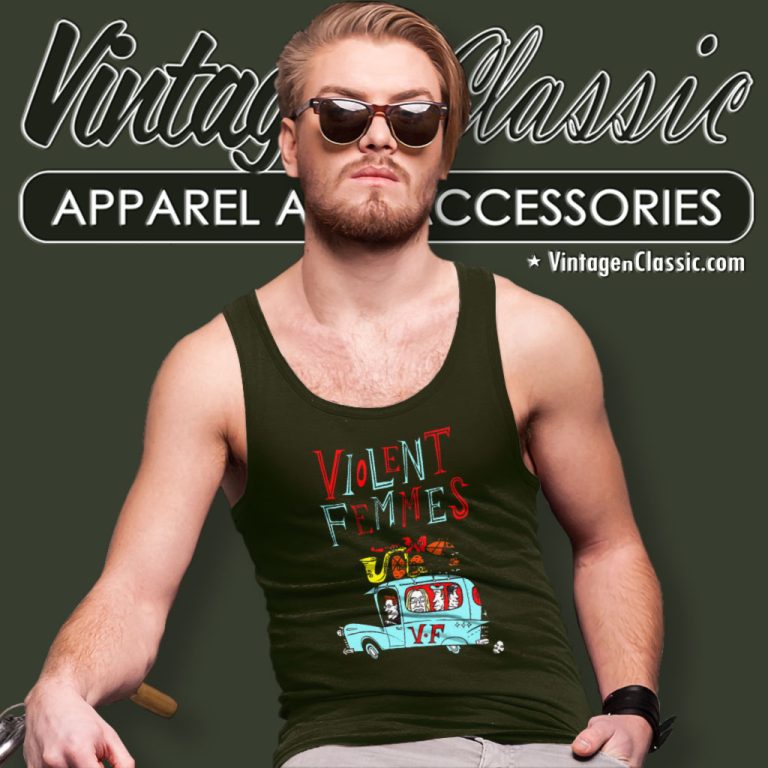 Violent Femmes In The Car Tank Top Racerback Violent Femmes In The Car Tank Top Racerback