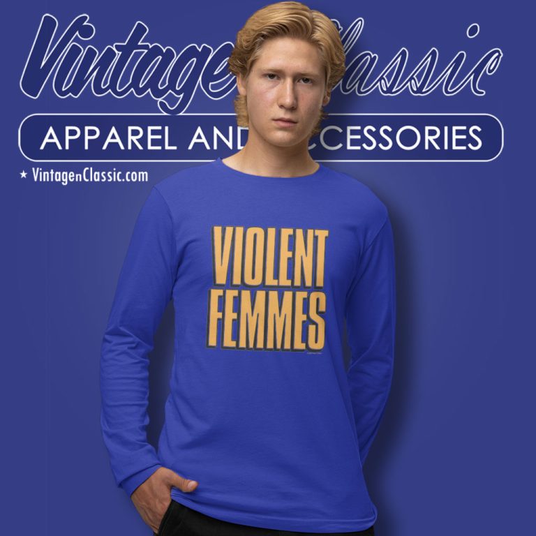 Violent Femmes Shadowed Logo Long Sleeve Tee Violent Femmes Shadowed Logo Long Sleeve Tee