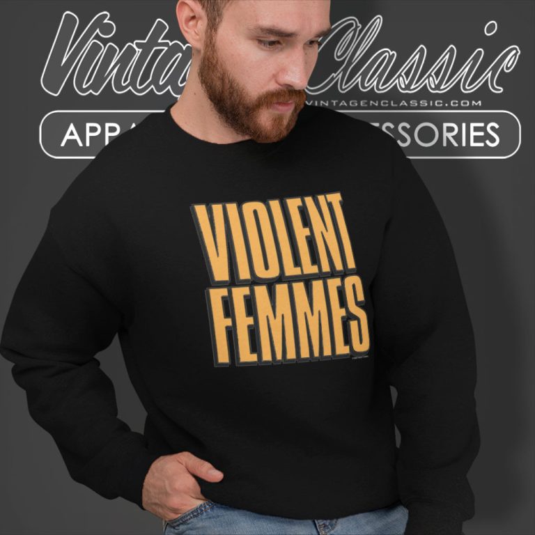 Violent Femmes Shadowed Logo Sweatshirt Violent Femmes Shadowed Logo Sweatshirt