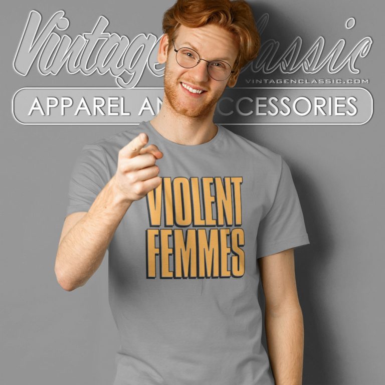 Violent Femmes Shadowed Logo T Shirt Violent Femmes Shadowed Logo T Shirt