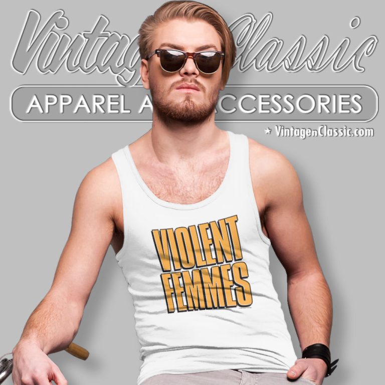 Violent Femmes Shadowed Logo Tank Top Racerback Violent Femmes Shadowed Logo Tank Top Racerback