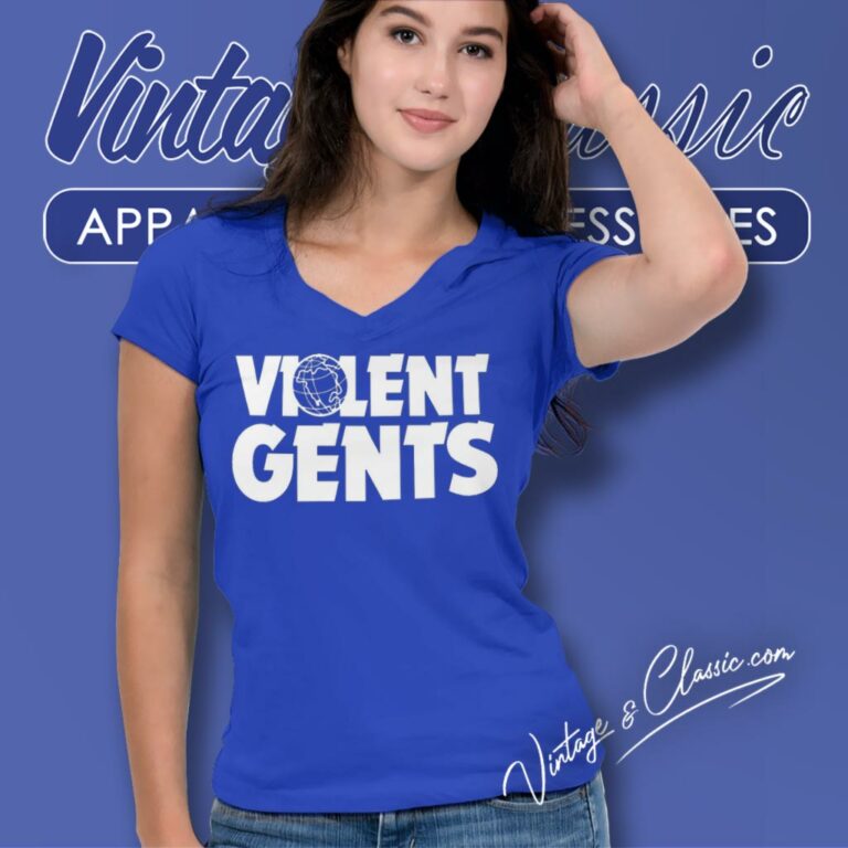 Violent Gentlemen Gents World V Neck TShirt Violent Gentlemen Gents World V Neck TShirt