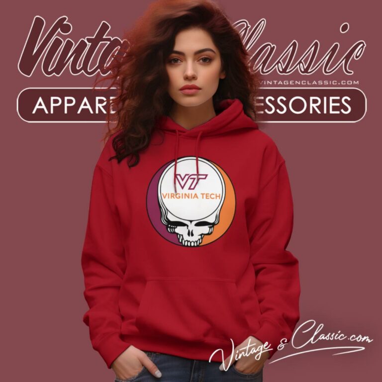 Virginia Tech Grateful Dead Steal Your Face Hoodie Virginia Tech Grateful Dead Steal Your Face Hoodie