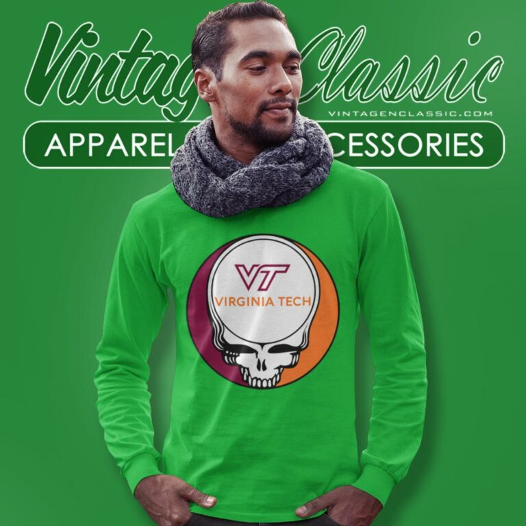 Virginia Tech Grateful Dead Steal Your Face Long Sleeve Tee Virginia Tech Grateful Dead Steal Your Face Long Sleeve Tee